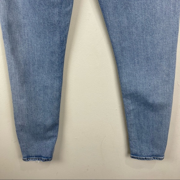 AGOLDE Distressed Sophie High Rise Skinny Crop Jeans - Picture 8 of 9
